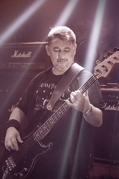 Antonis Bazios, bassist for Event Horizon